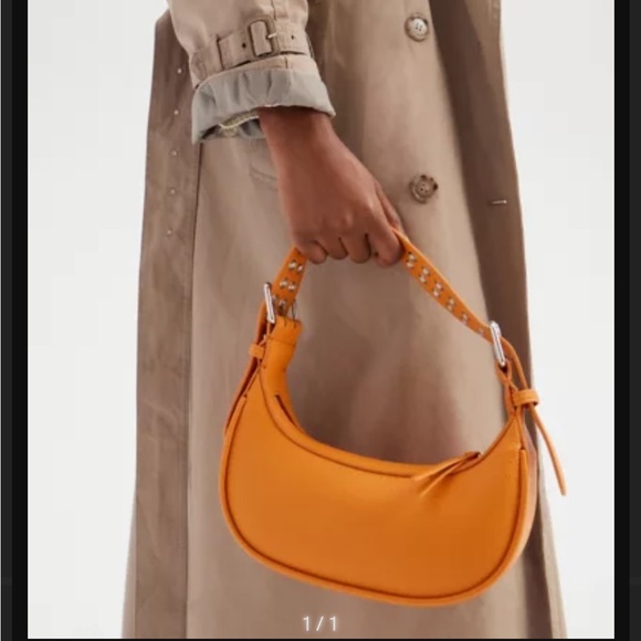 Urban Outfitters Orange Medium Crescent Shoulder Bag - Picture 3 of 4